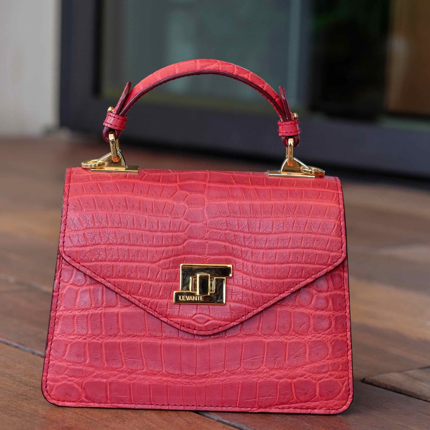 Burgundy Matt- Classic Crocodile