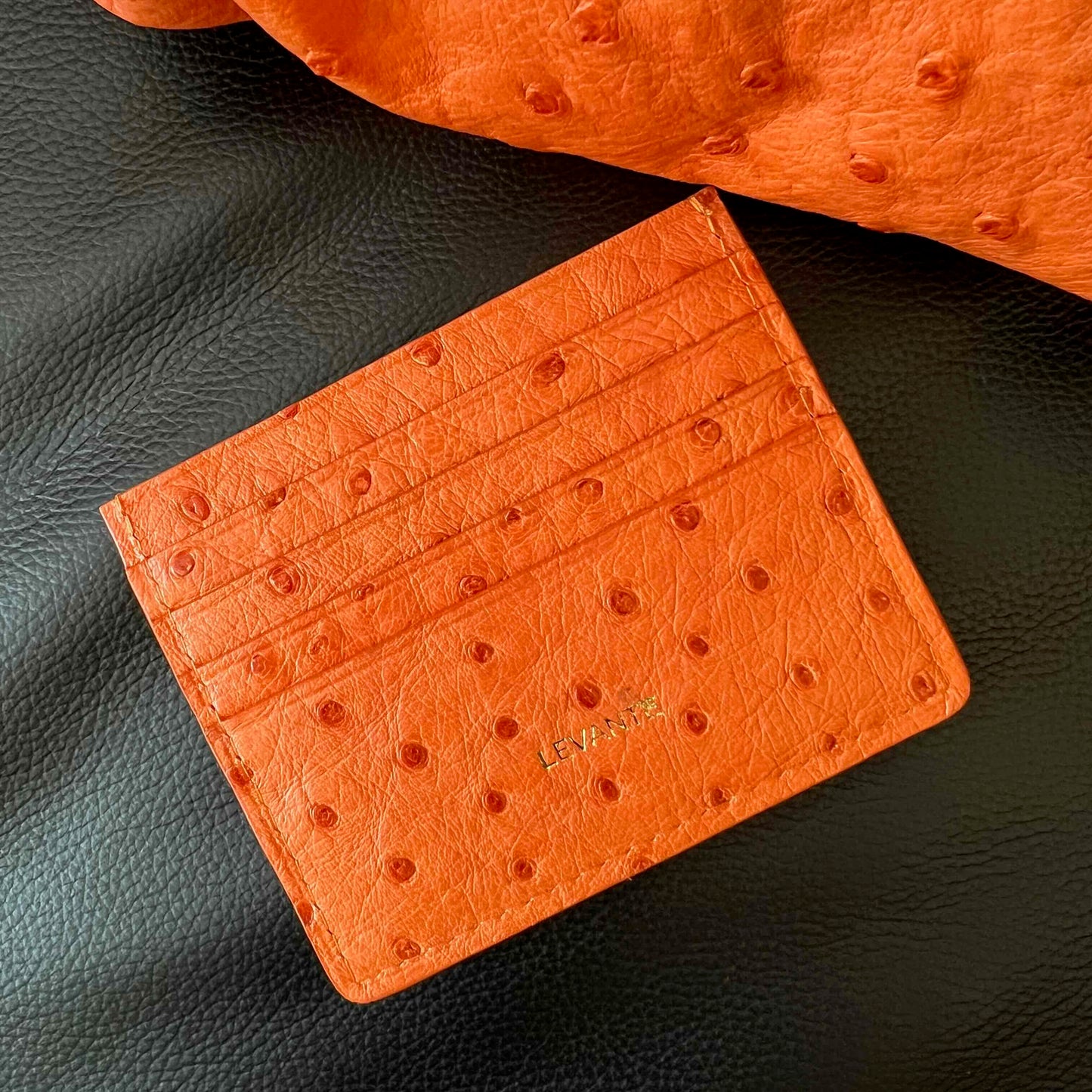 Tangerine - Card Holder Ostrich