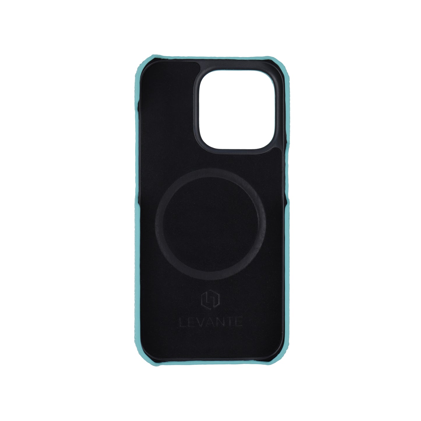 Macaron Blue with crocodile side strap Brown - iPhone 15 pro