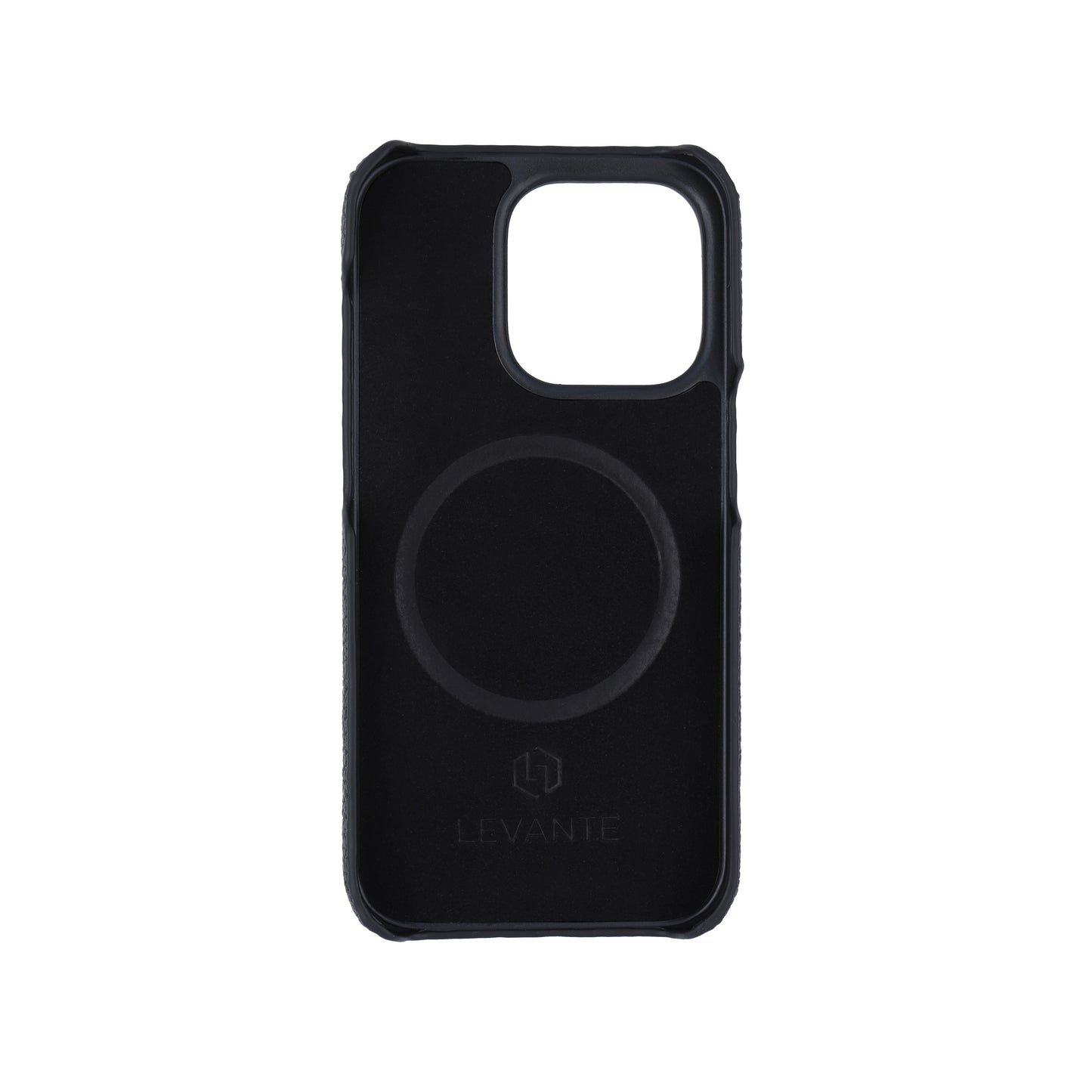 Black with ostrich side strap Black - iPhone 16 pro