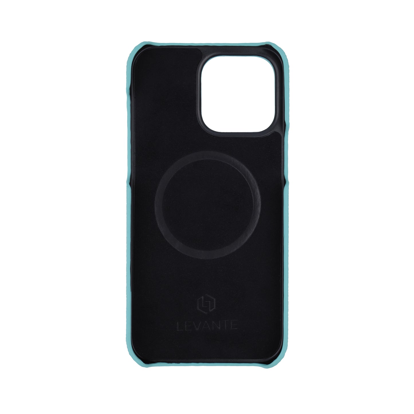 Macaron Blue with ostrich side strap Brown - iPhone 16 pro max