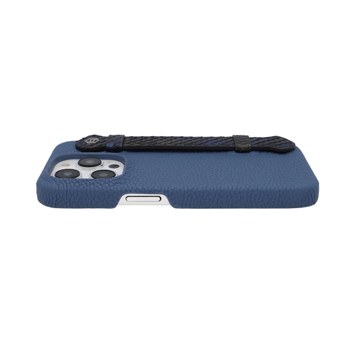 Blue with python side strap Blue Gold - iPhone 14 pro