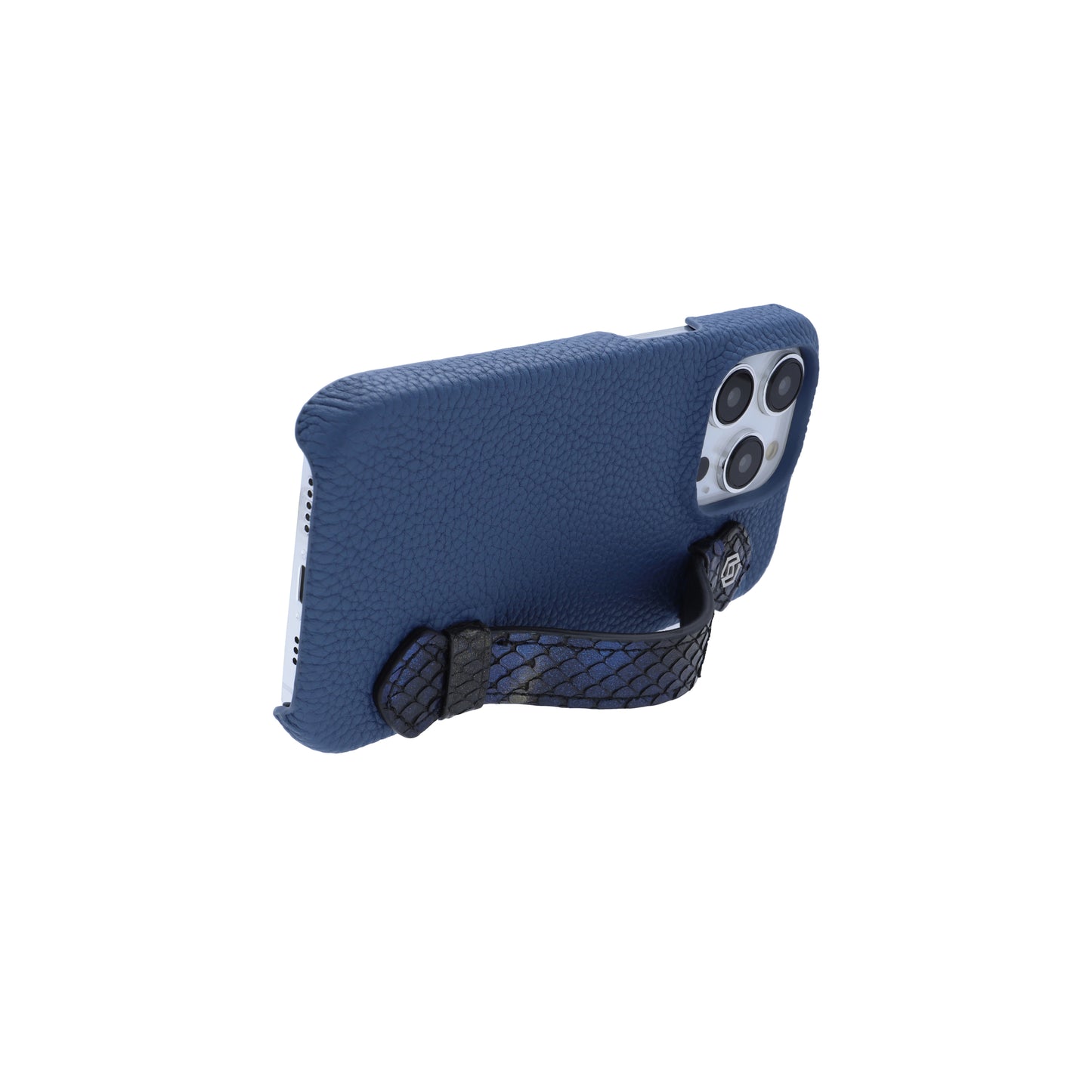 Blue with python side strap Blue Gold - iPhone 14 pro