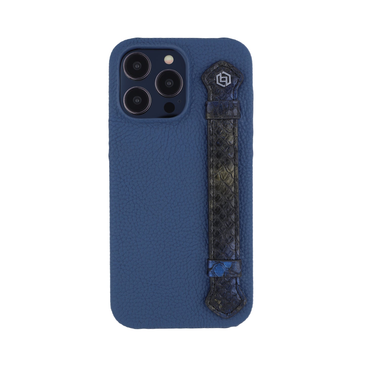 Blue with python side strap Blue Gold - iPhone 14 pro max