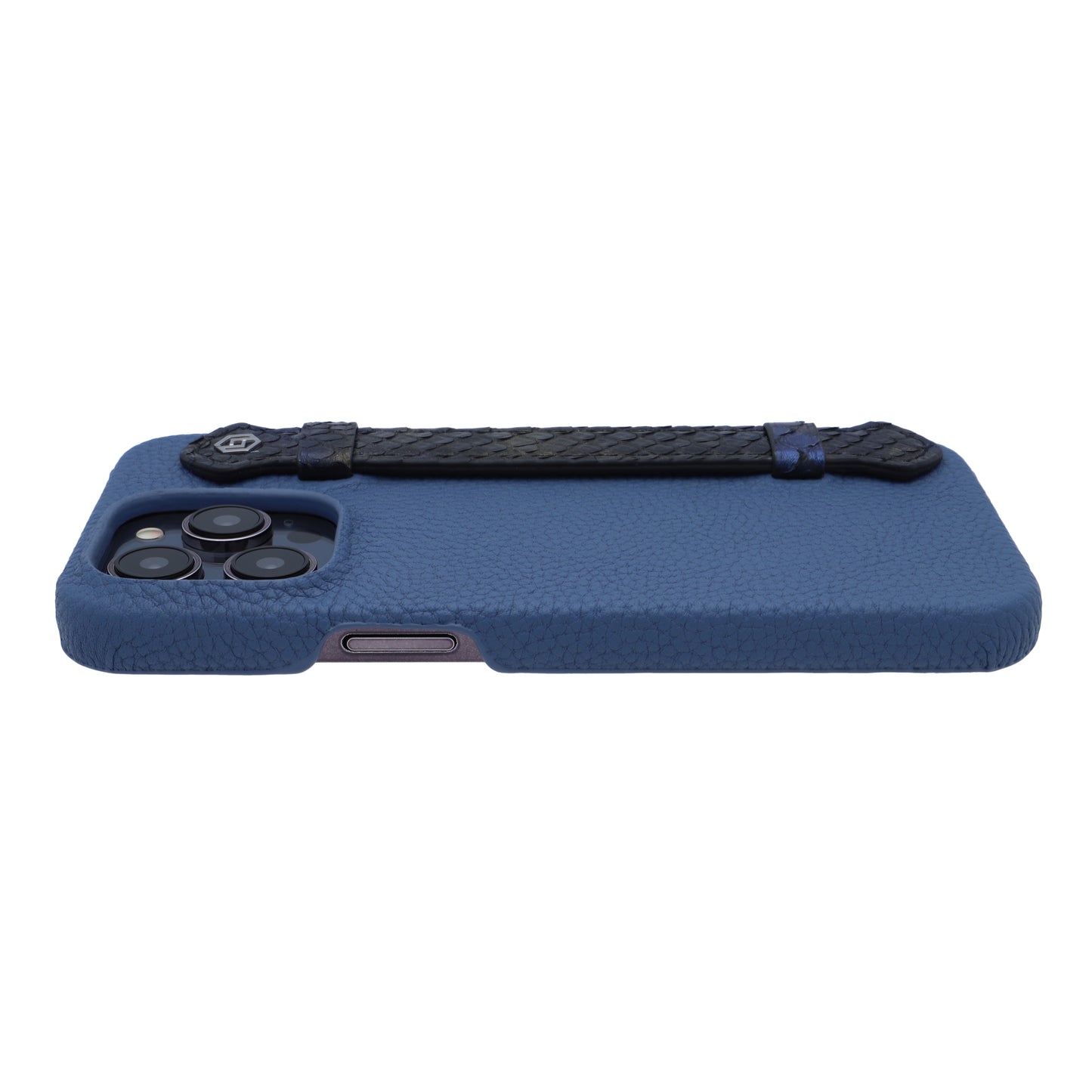 Blue with python side strap Blue Gold - iPhone 14 pro max