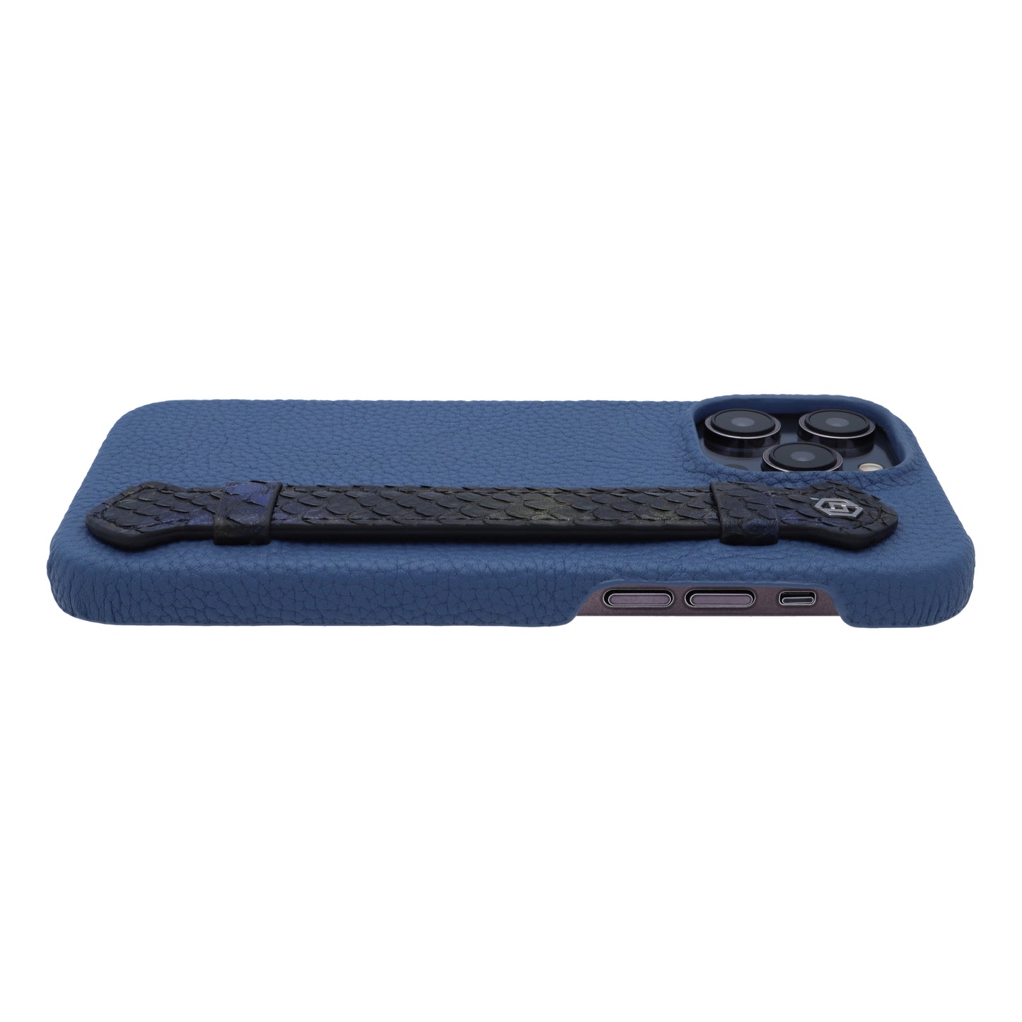 Blue with python side strap Blue Gold - iPhone 14 pro max