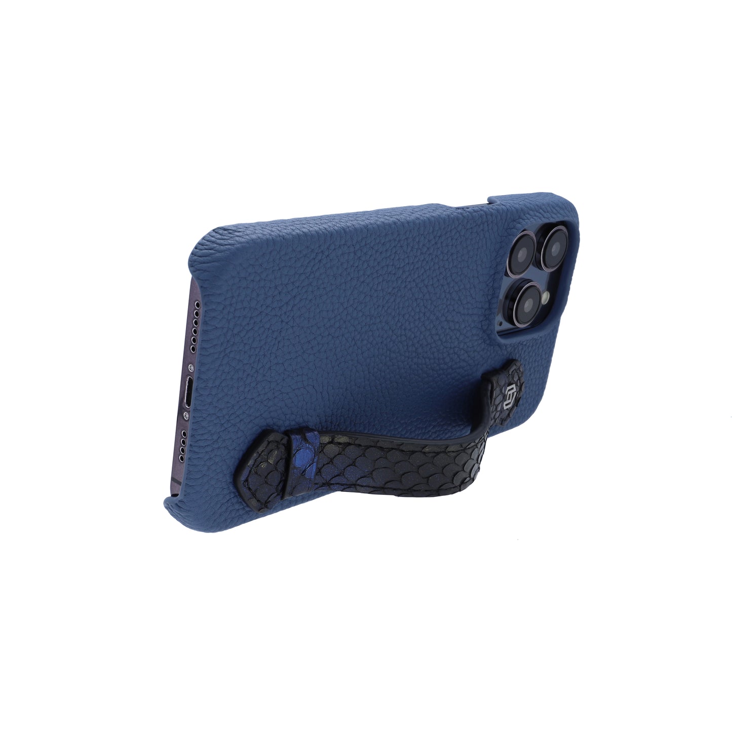 Blue with python side strap Blue Gold - iPhone 14 pro max