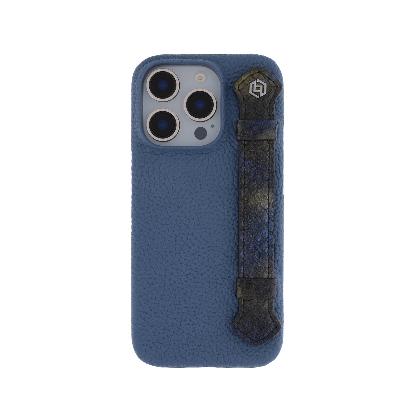 Blue with python side strap Blue Gold - iPhone 16 pro