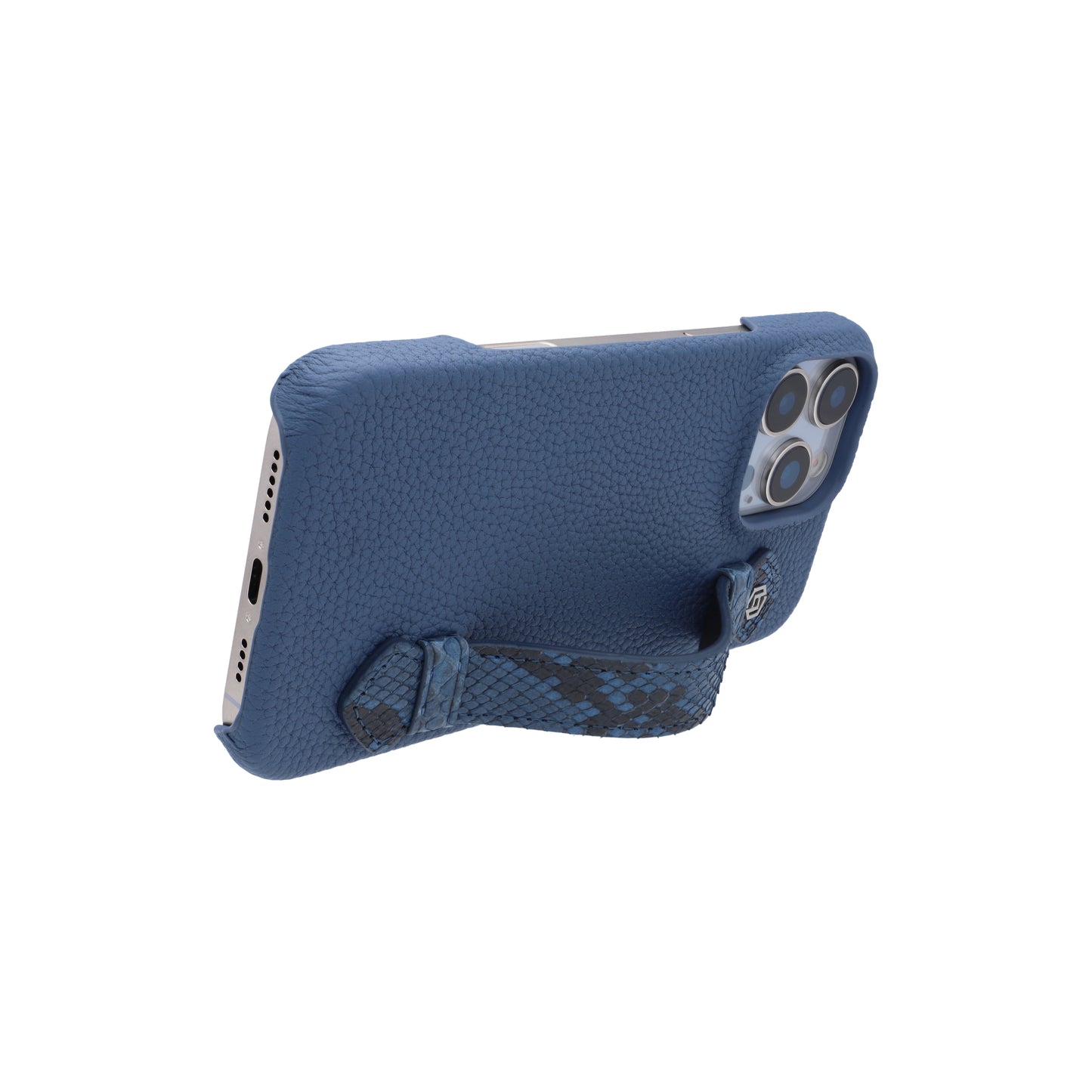 Blue with python side strap Blue - iPhone 16 pro max