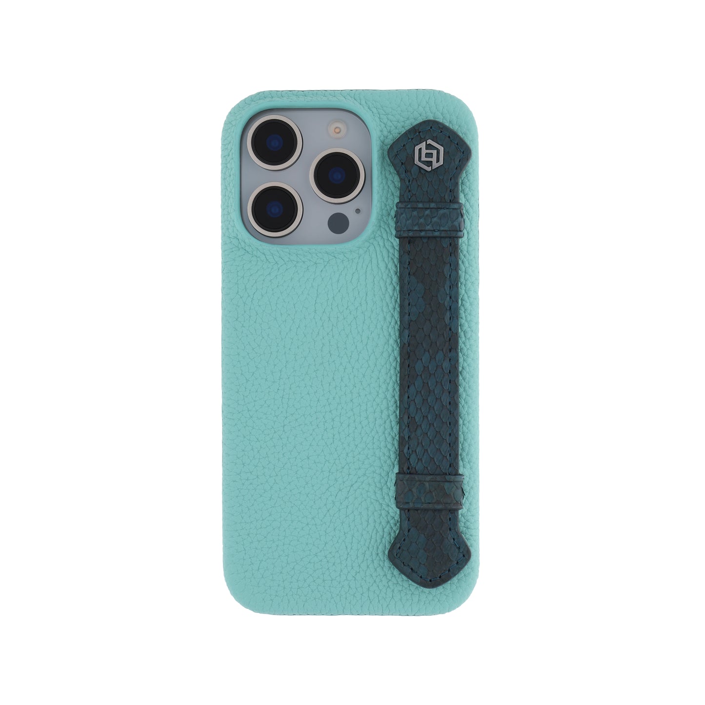 Macaron Blue with python side strap Blue - iPhone 16 pro