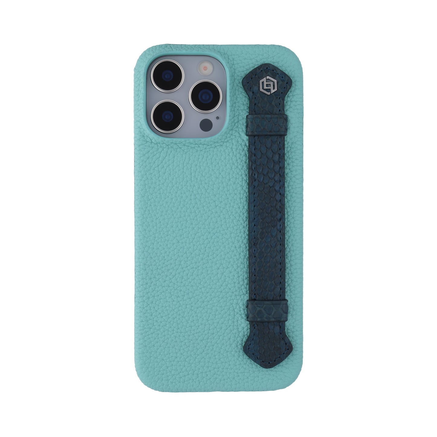 Macaron Blue with python side strap Blue - iPhone 16 pro max
