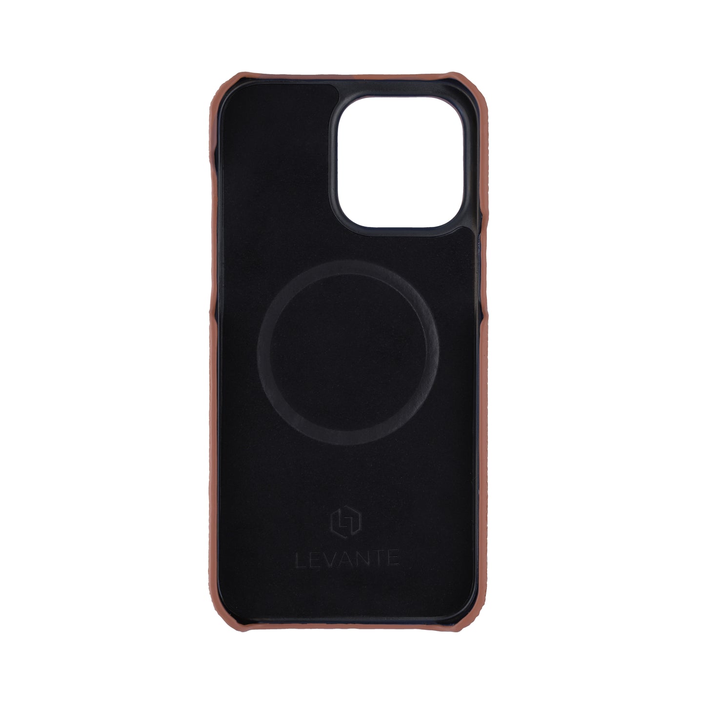 Tan with python side strap Brown - iPhone 14 pro max