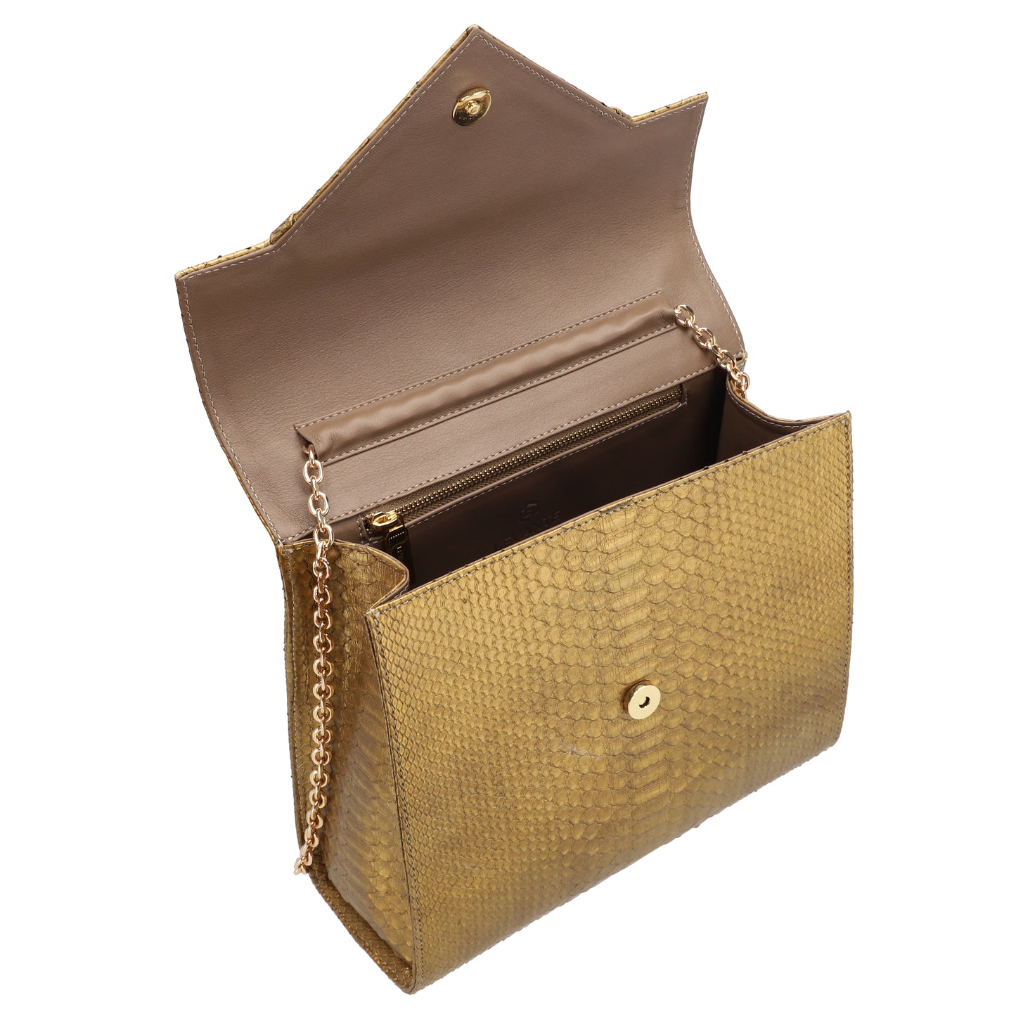 Pure Gold - Medium Bag Python