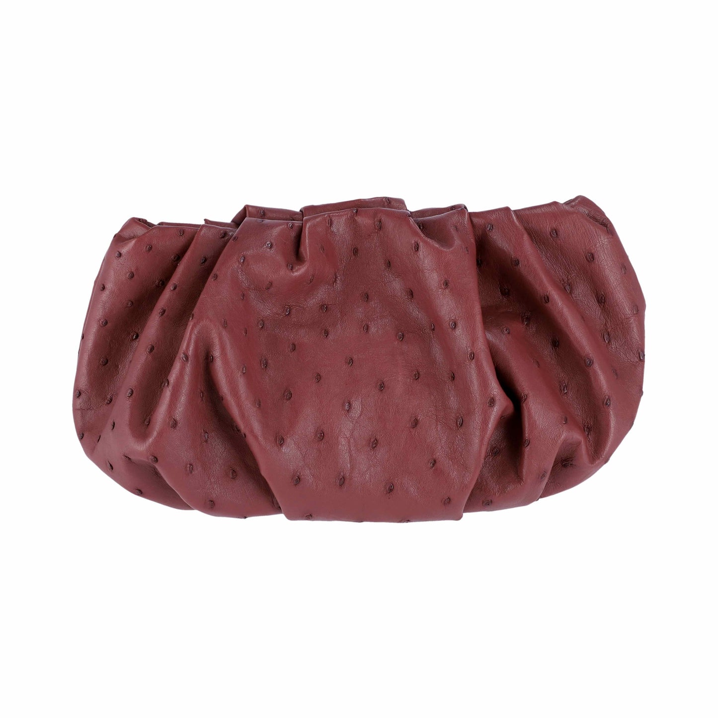 Brick Red - Pouch Ostrich