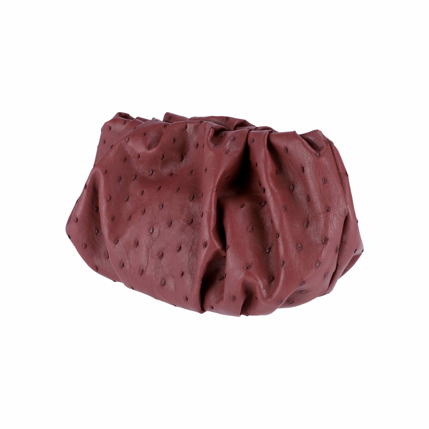 Brick Red - Pouch Ostrich