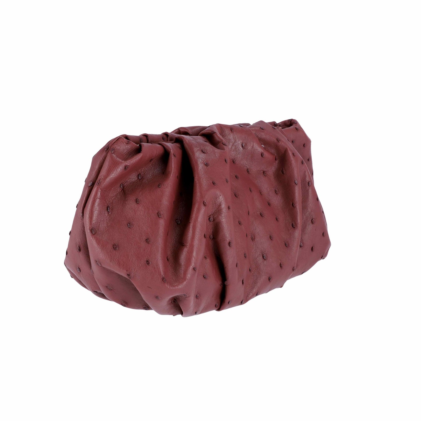 Brick Red - Pouch Ostrich