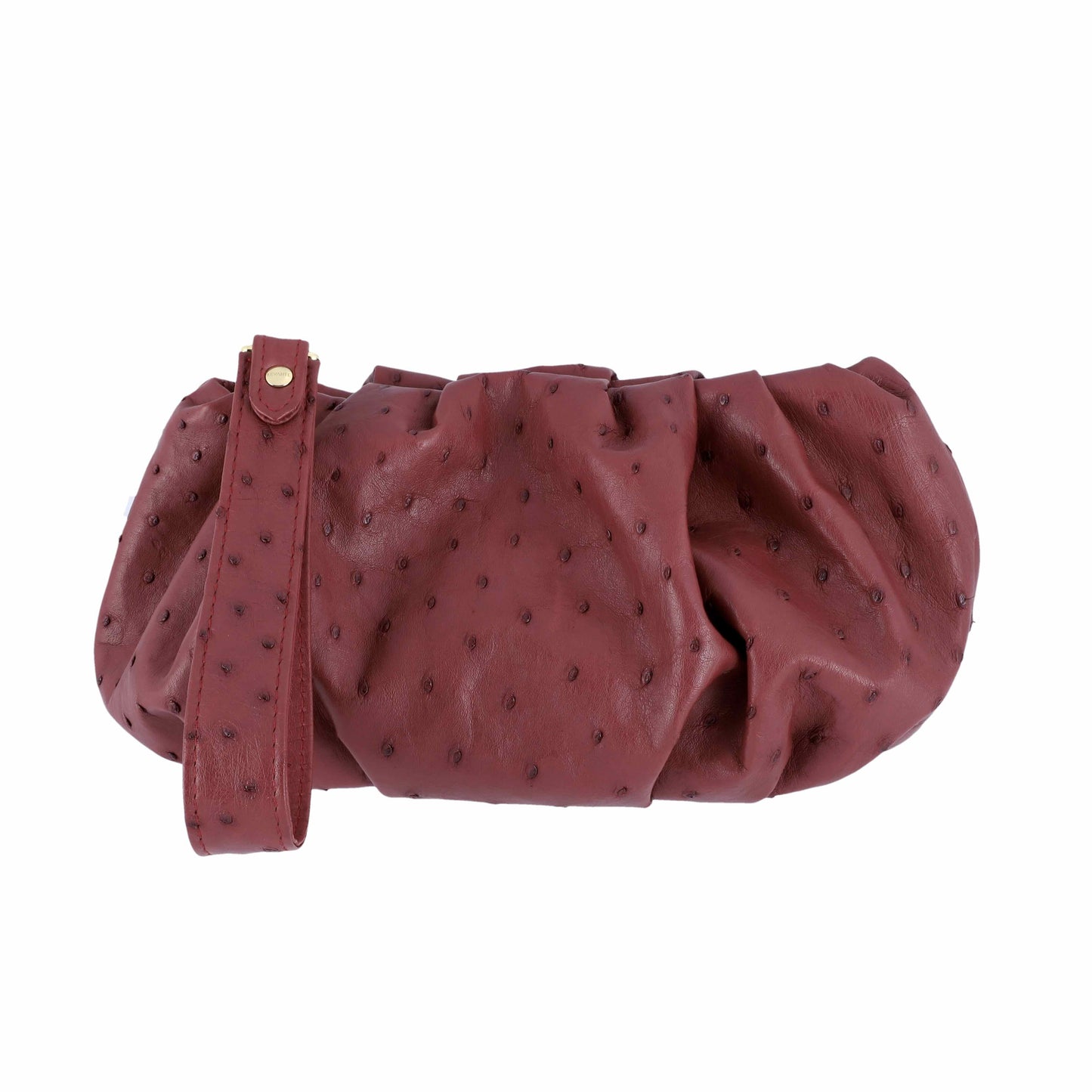 Brick Red - Pouch Ostrich
