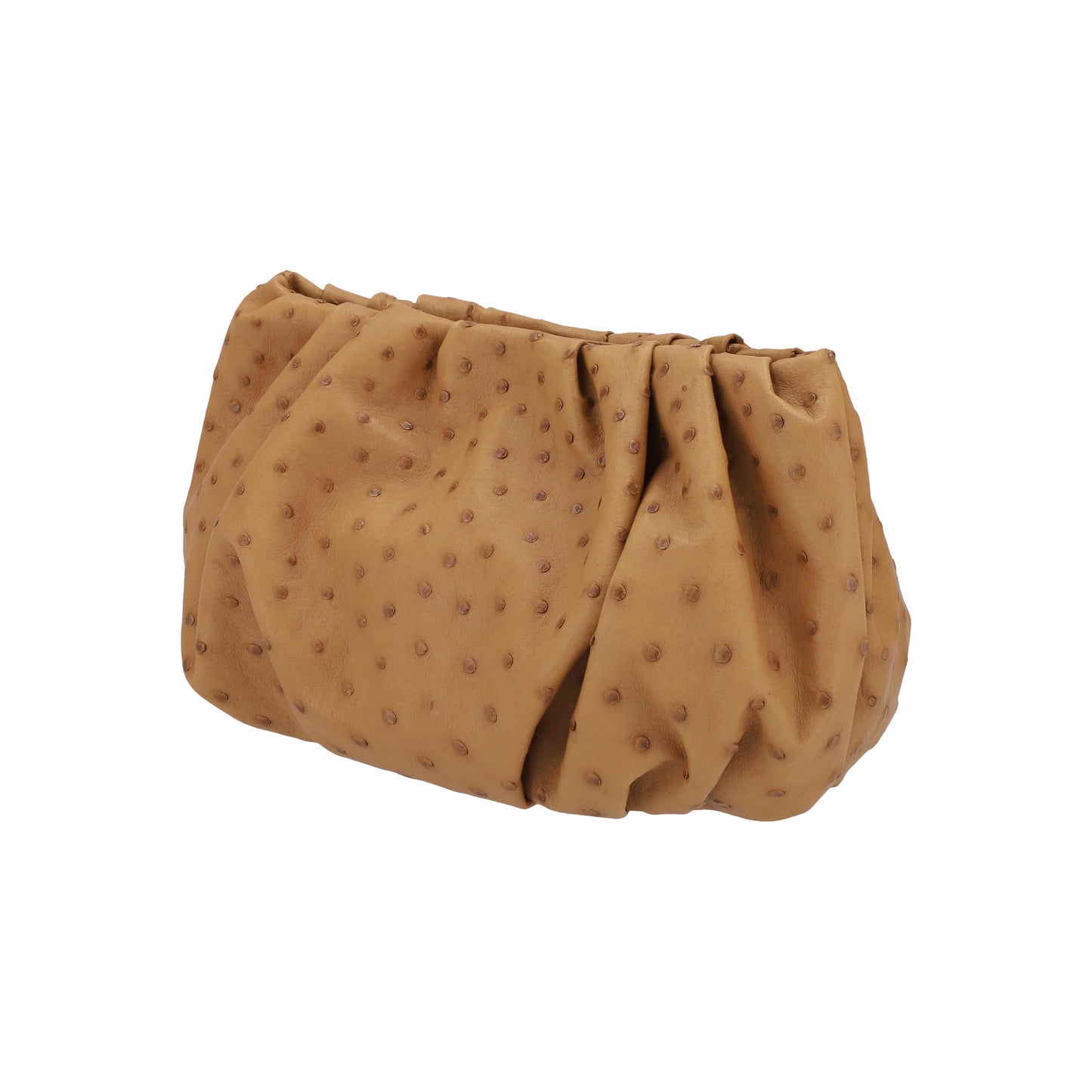 Brown Beige - Pouch Ostrich