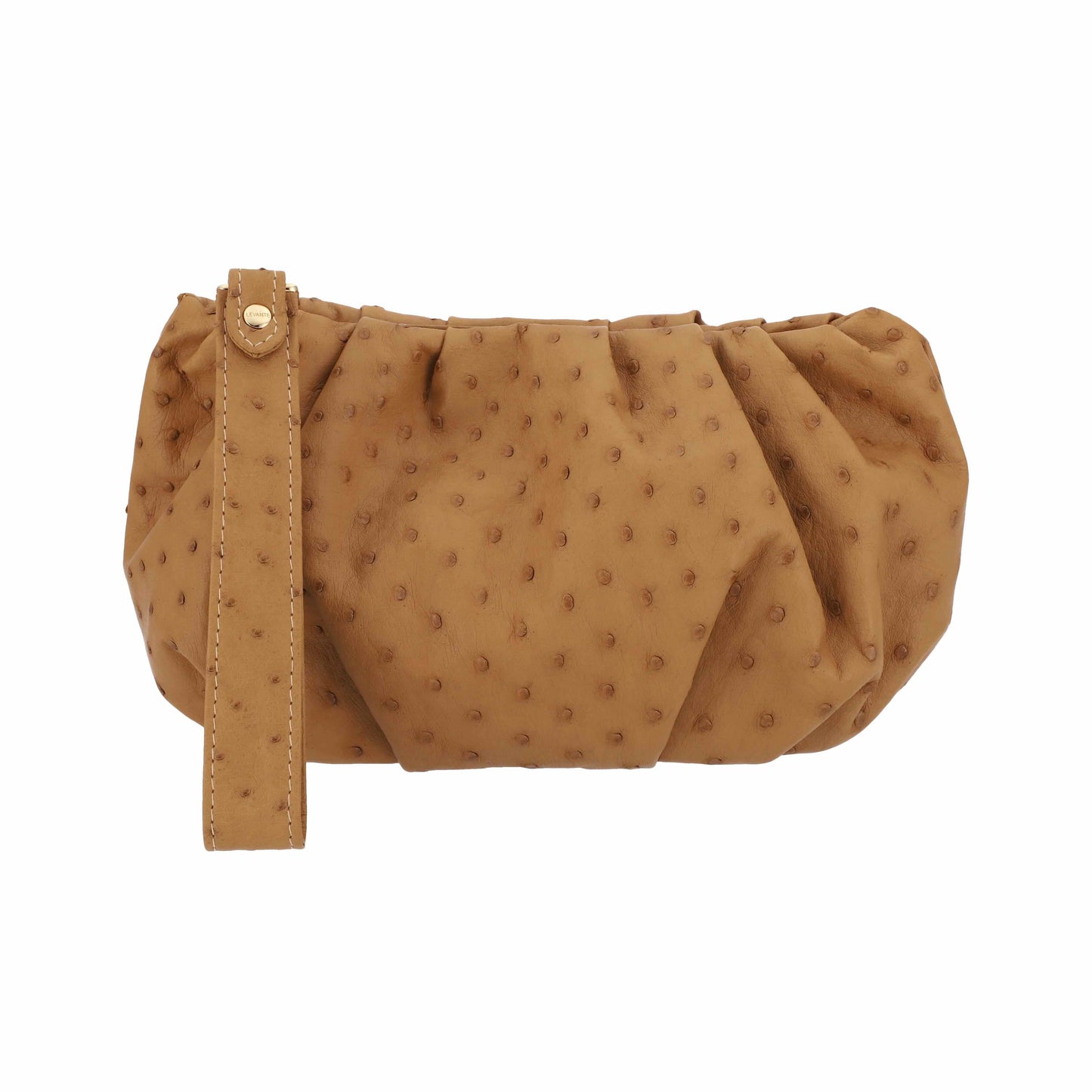 Brown Beige - Pouch Ostrich