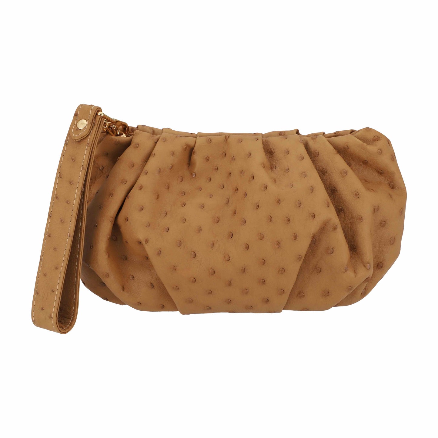 Brown Beige - Pouch Ostrich