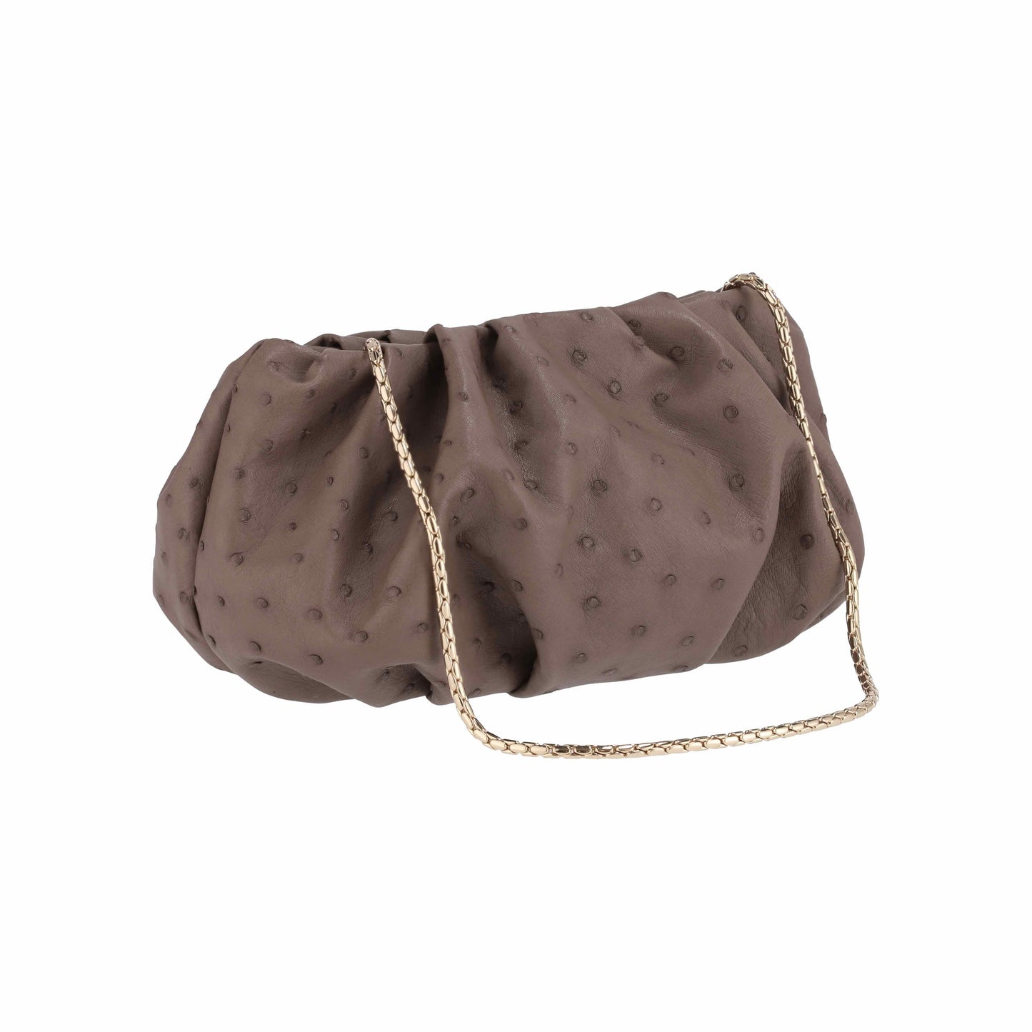 Taupe - Pouch Ostrich