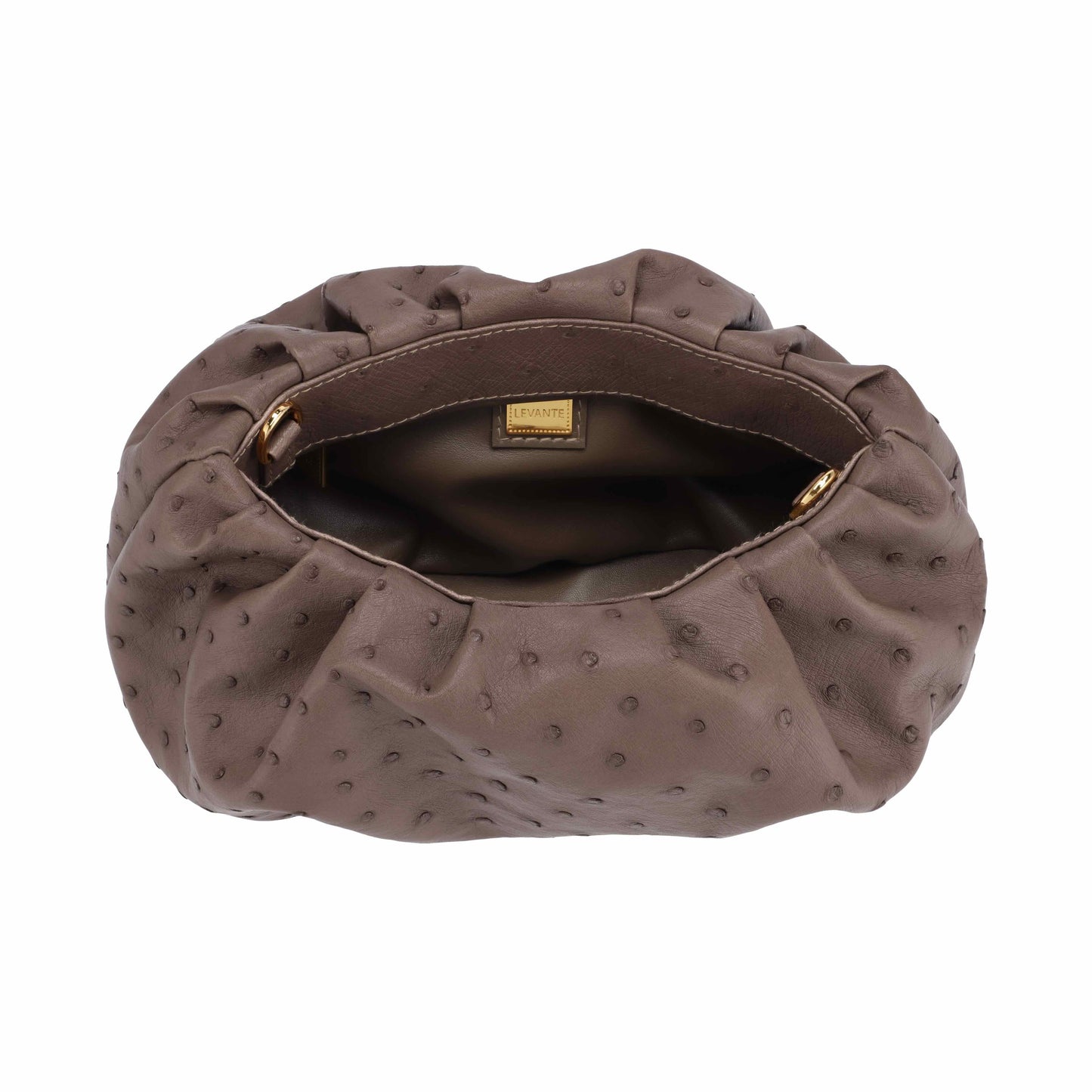 Taupe - Pouch Ostrich