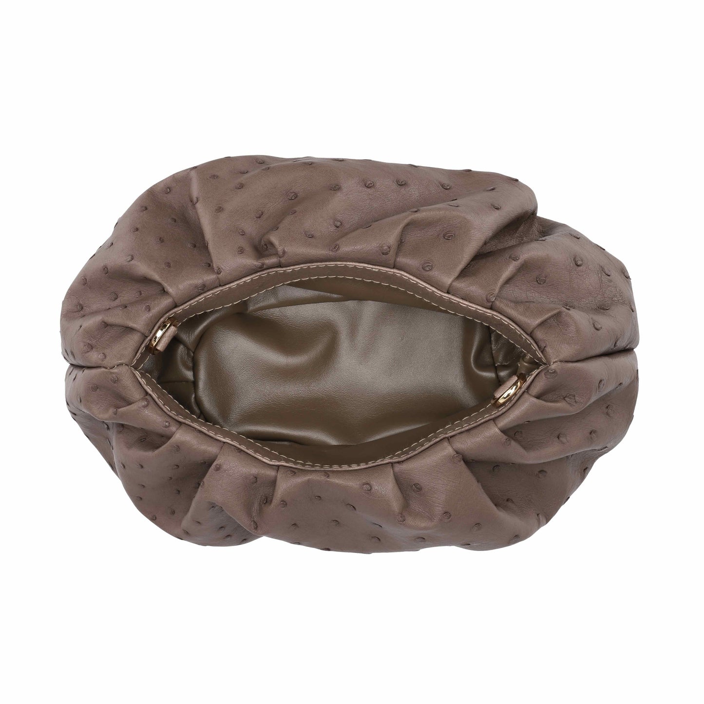 Taupe - Pouch Ostrich
