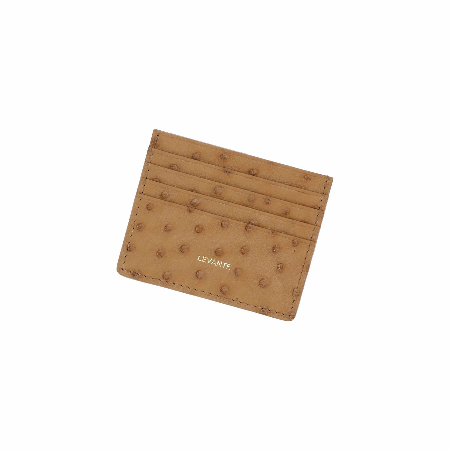 Brown Beige - Card Holder Ostrich