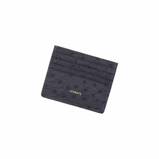 Gray - Card Holder Ostrich