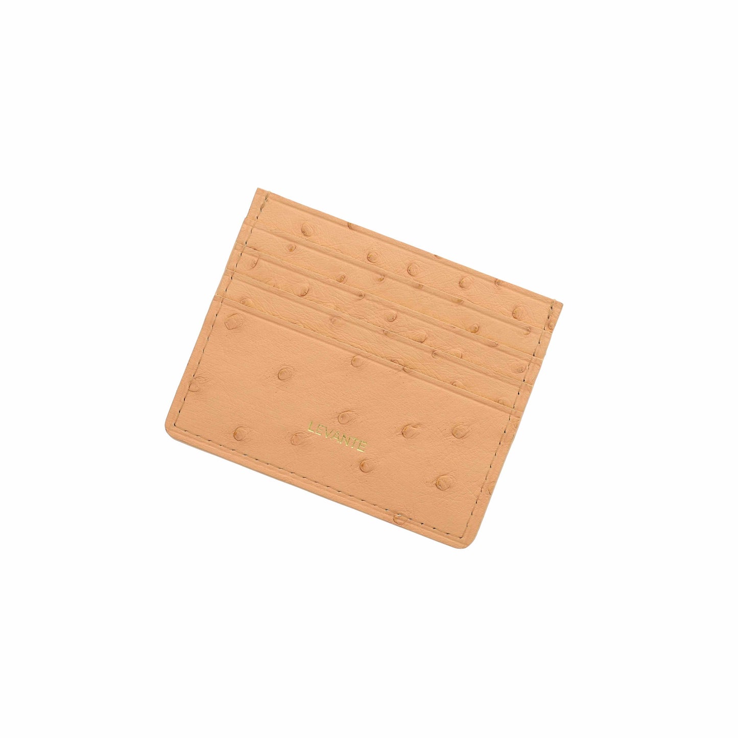 Peach - Card Holder Ostrich