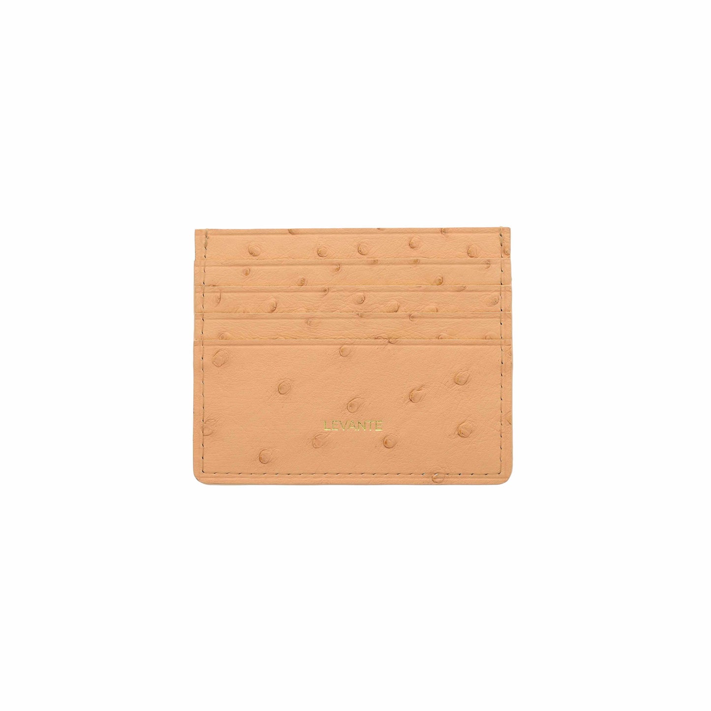 Peach - Card Holder Ostrich