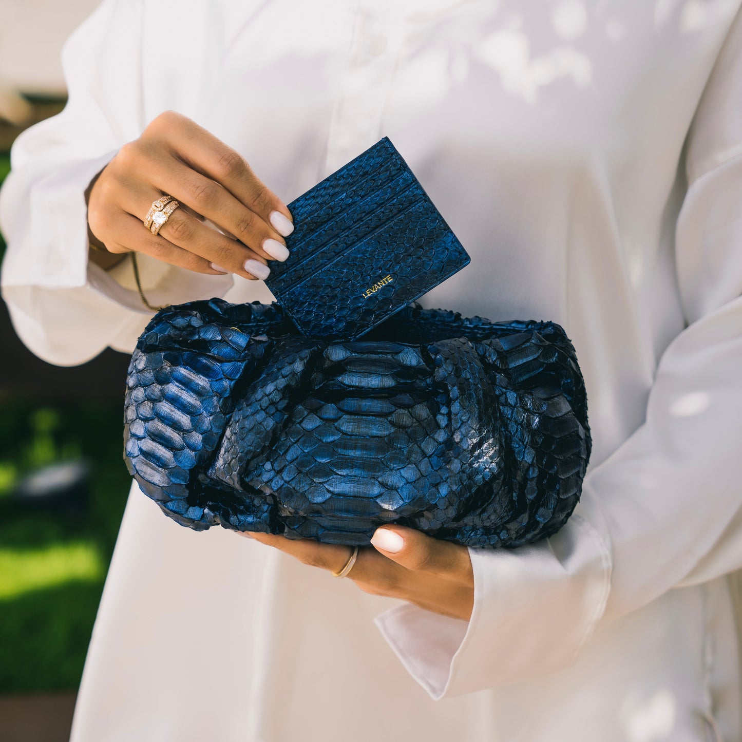 Sapphire Blue - Card Holder Python