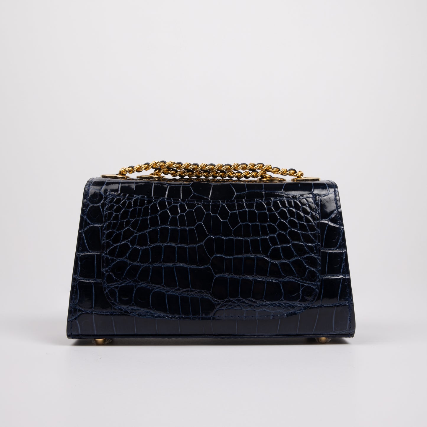 Navy Blue - Clutch Crocodile