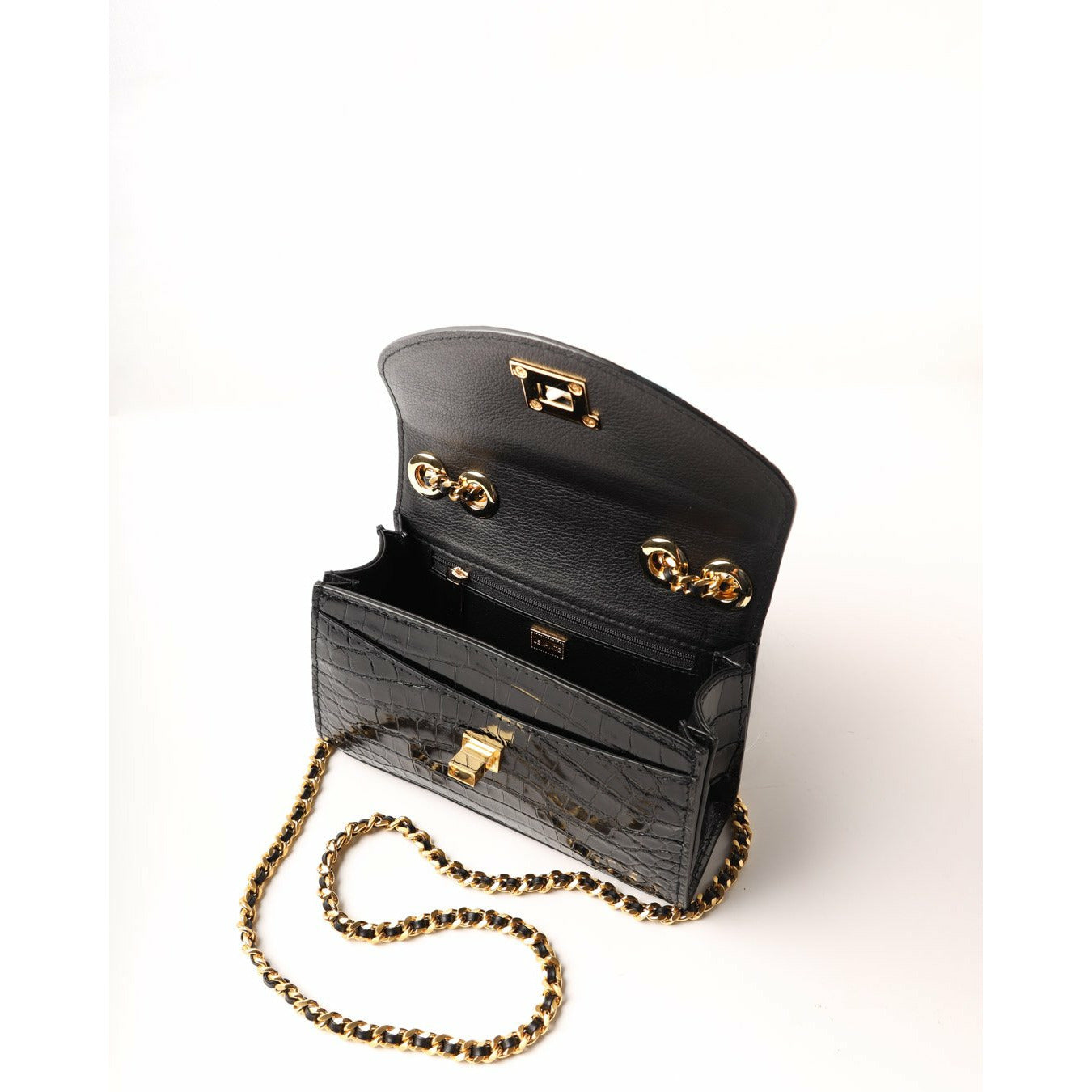 Black - Clutch Crocodile (New Stock)
