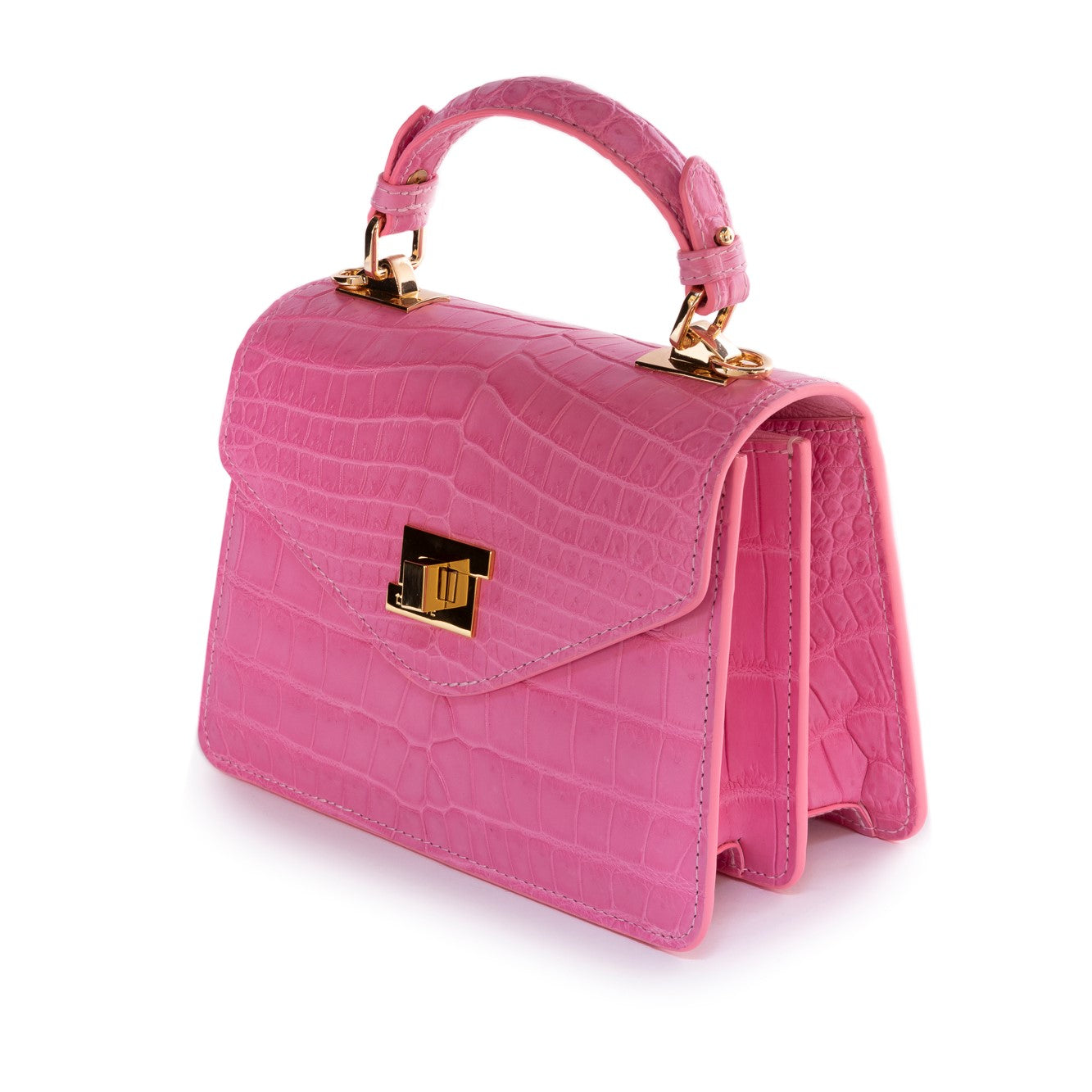 Pastel Pink- Classic Crocodile