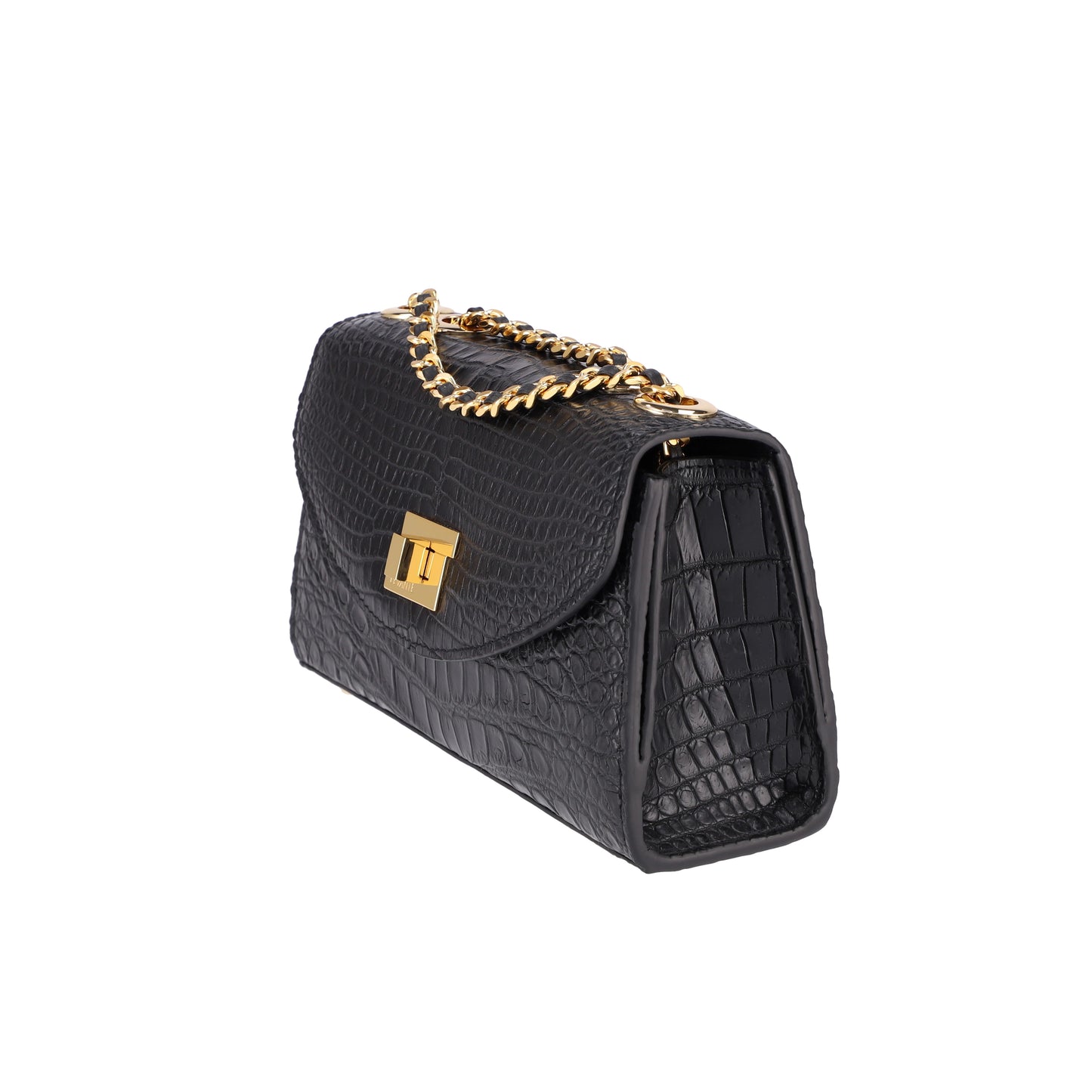 Black Glazed - Clutch Crocodile