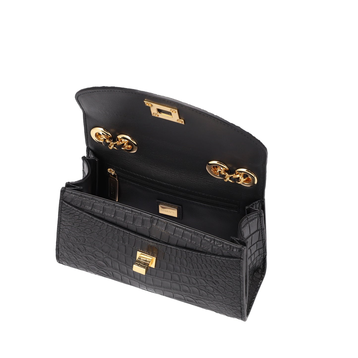 Black Glazed - Clutch Crocodile