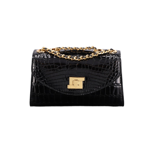 Black - Clutch Crocodile (New Stock)