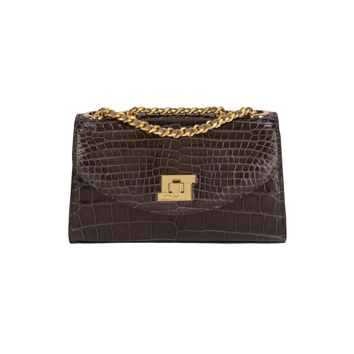 Charcoal Grey - Clutch Crocodile