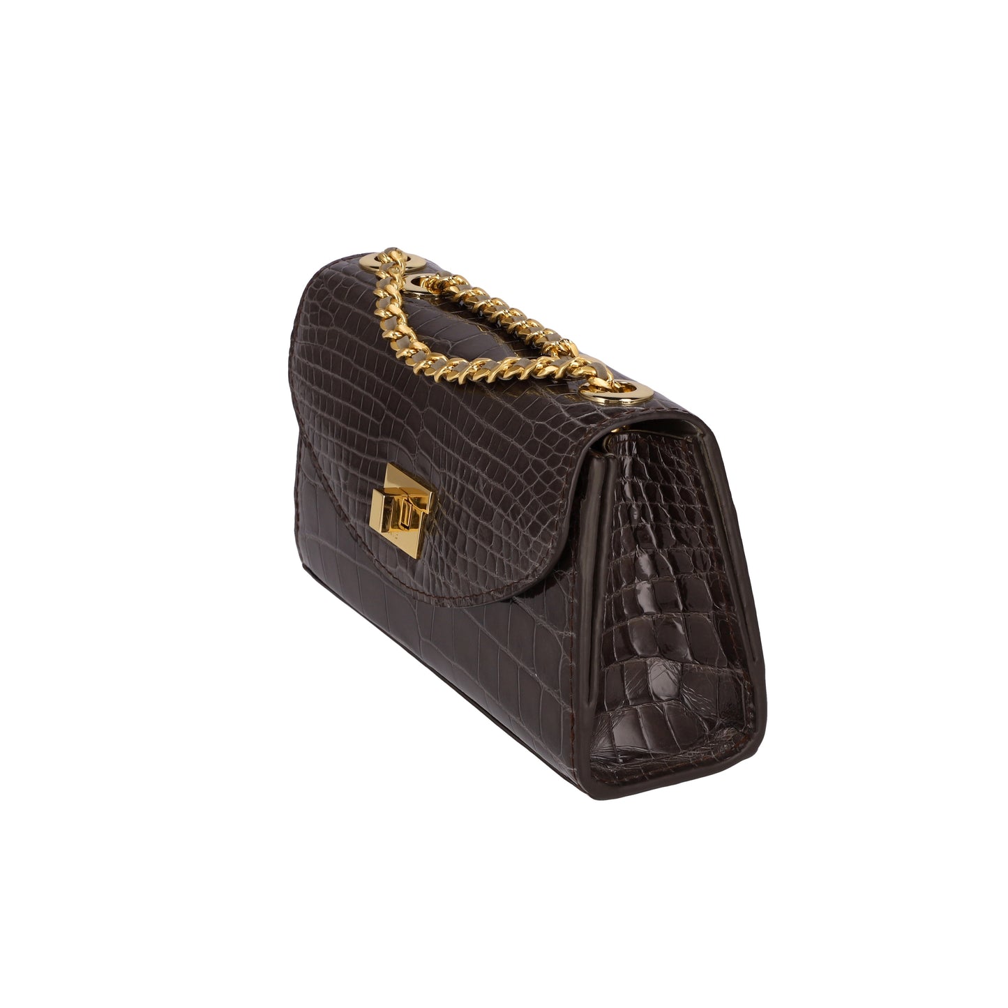 Charcoal Grey - Clutch Crocodile