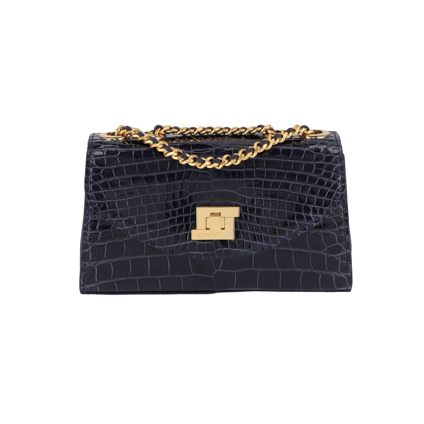 Navy Blue - Clutch Crocodile