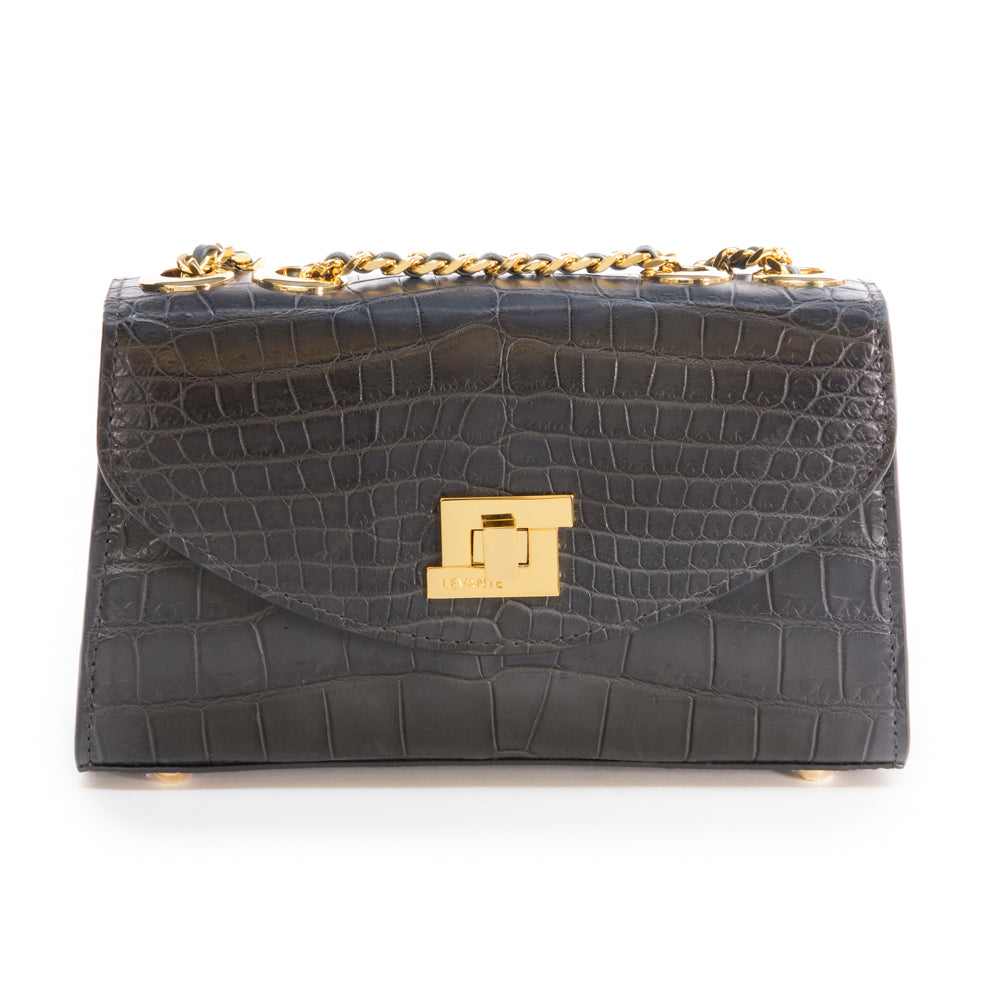Light Gray - Clutch Crocodile