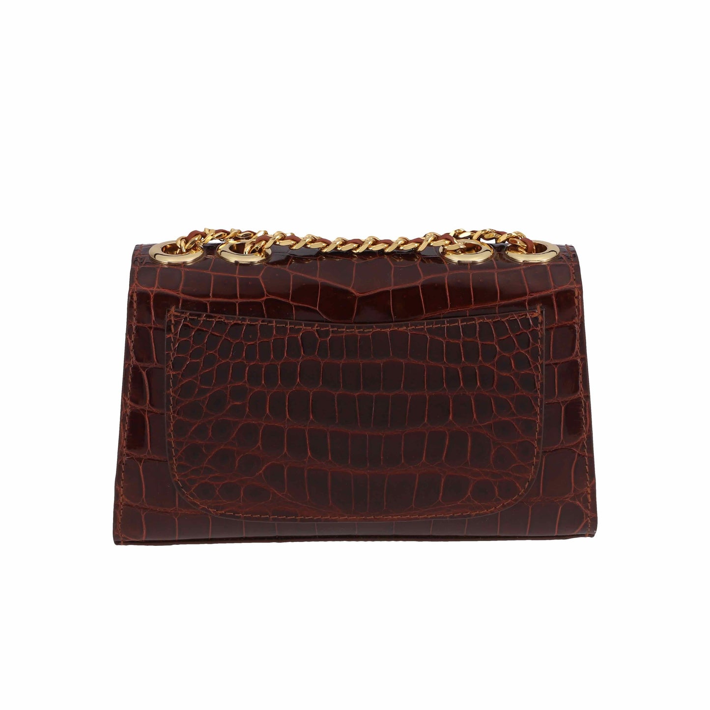Syrup Brown Glazed- Clutch Crocodile
