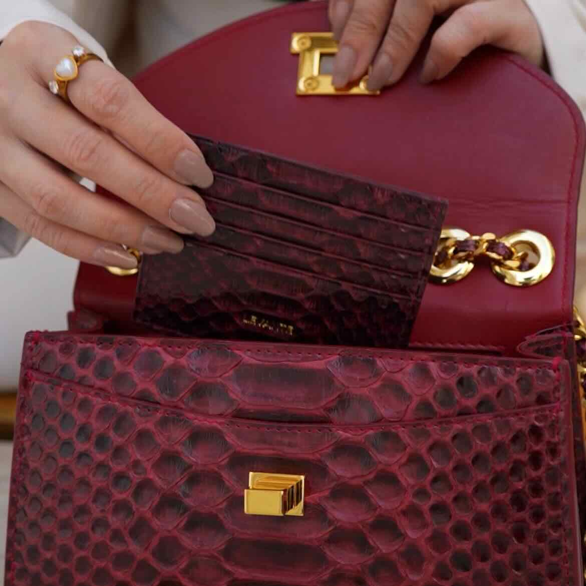 Shiny Maroon - Card Holder Python