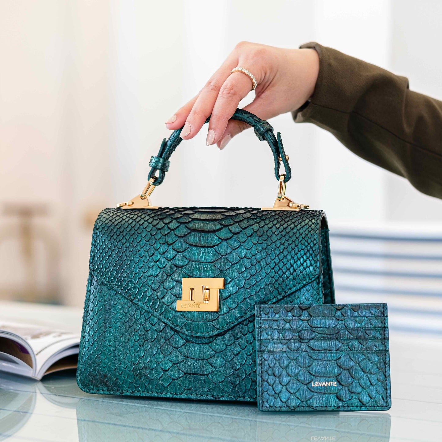 Mica Green - Card Holder Python