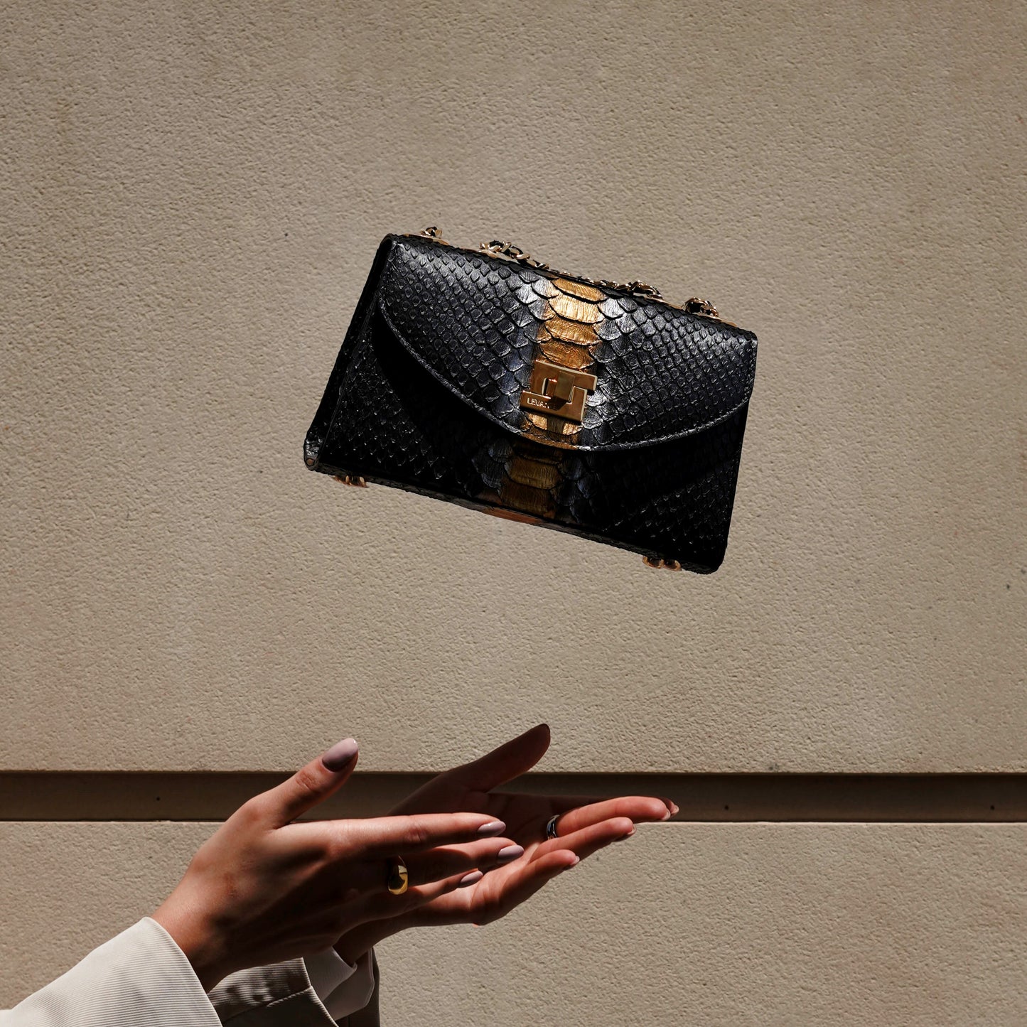 Metallic Black - Clutch Python