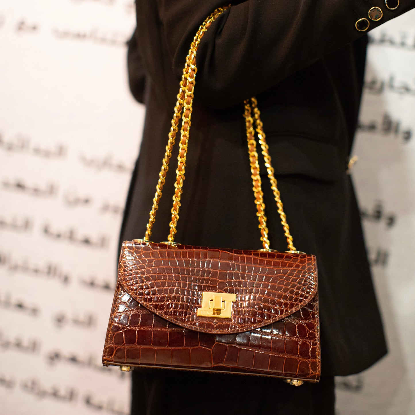 Syrup Brown Glazed- Clutch Crocodile