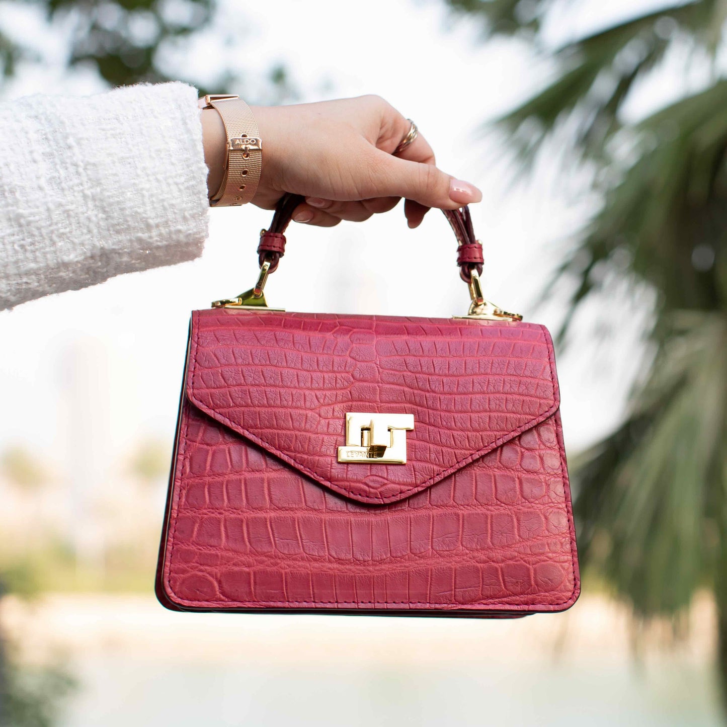 Burgundy Matt- Classic Crocodile