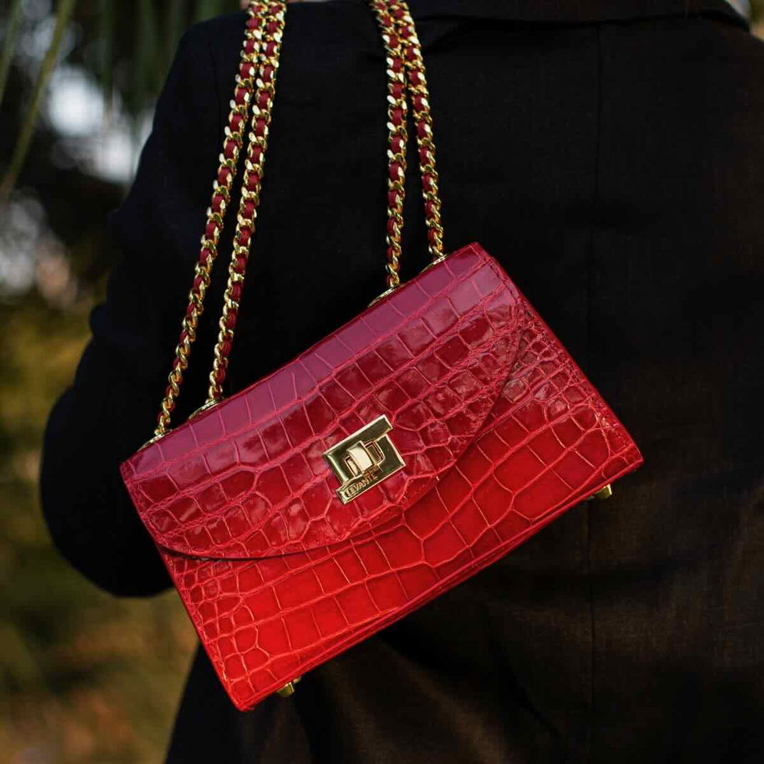 Red - Clutch Crocodile