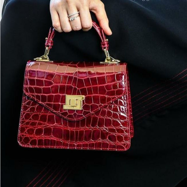 Maroon- Classic Crocodile